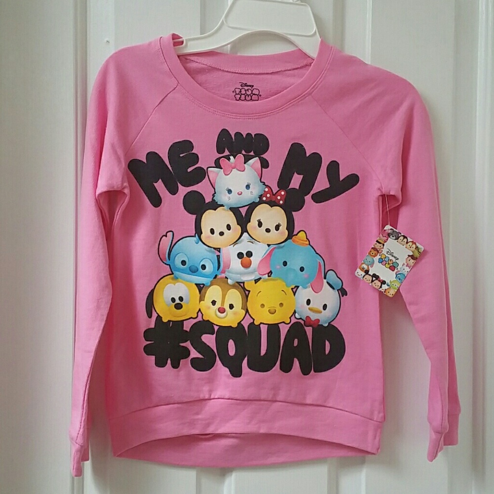 NWT Tsum Tsum sweatshirt, size 7/8